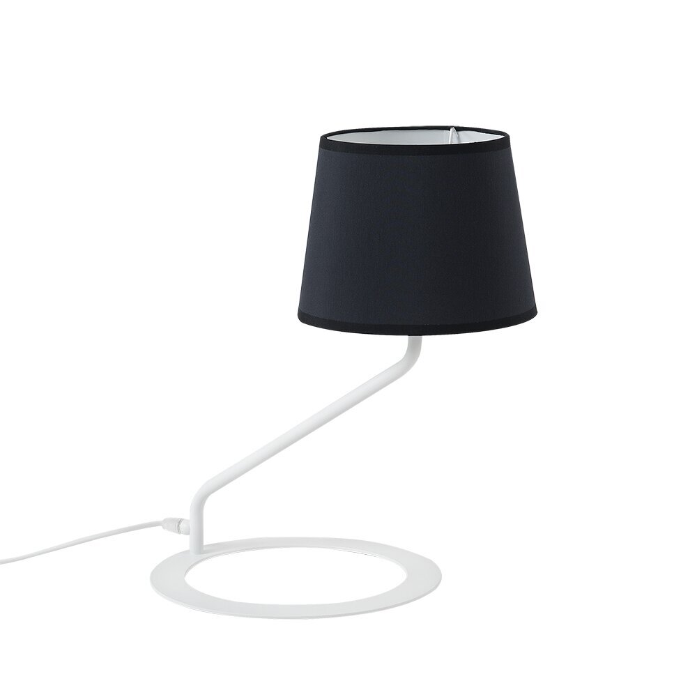 Pöytävalaisin SHADE LAMP - varjostin musta jalka valkoinen hinta ja tiedot | Pöytävalaisimet | hobbyhall.fi