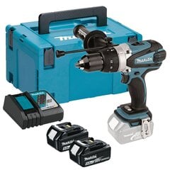 Akkuiskuväännin - pora Makita DHP458RTJ, 18V hinta ja tiedot | Akkuporakoneet ja ruuvinvääntimet | hobbyhall.fi