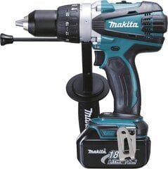 Akkuiskuväännin - pora Makita DHP458RTJ, 18V hinta ja tiedot | Akkuporakoneet ja ruuvinvääntimet | hobbyhall.fi