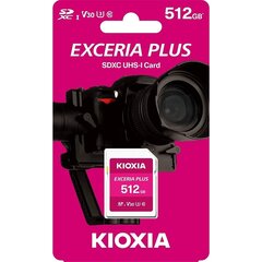 Kioxia PLUS UHS-I C10 R98 512 GB hinta ja tiedot | Kameran muistikortit | hobbyhall.fi