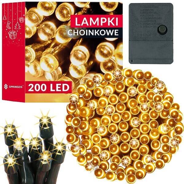 Jouluvalot Springos CL0204 200 Led 15,5 m hinta ja tiedot | Jouluvalot | hobbyhall.fi