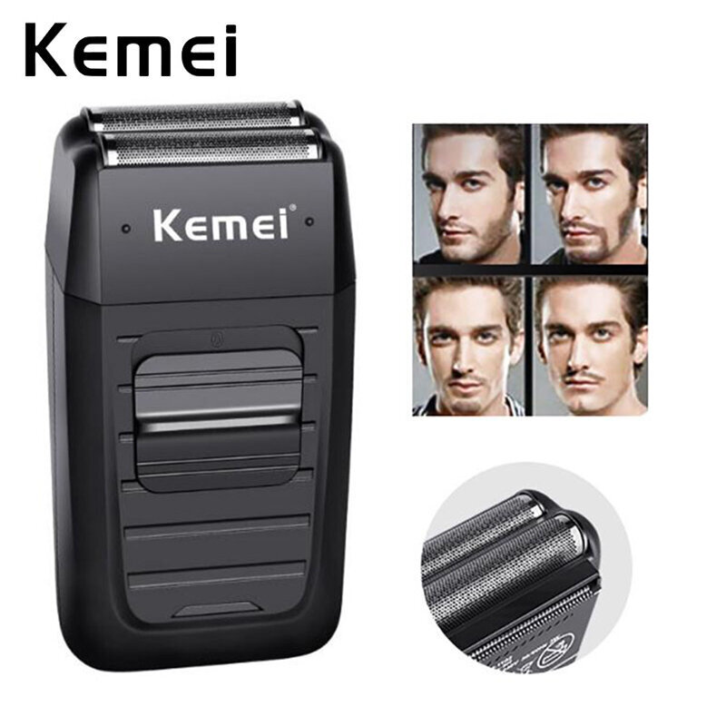 Kemei Powerful Men Electric Shaver Beard Ladattava edestakaisin parranajokone miesten parranajokone tee-se-itse hiustenleikkaus kasvojenhoito hinta ja tiedot | Parranajokoneet | hobbyhall.fi