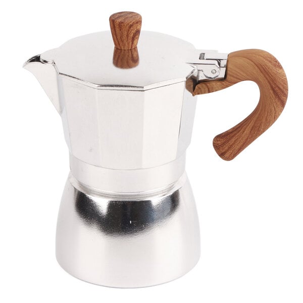 Alumiininen Moka Pot Liesitaso Kahvinkeitin Lämmönkestävä Keittiön kahvipannu kotitalouksille 3 Cup