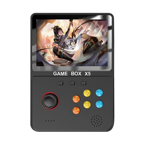 X6 Handheld Game Console 3,5 tuuman IPS-näyttö Retropelisoitin 3D-ohjainsauva Sisäänrakennettu 10000 + Pelit 8/16/32-bittiselle arcade-pelilahjalle