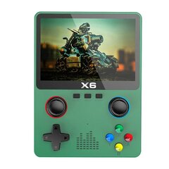 X6 Handheld Game Console 3,5 tuuman IPS-näyttö Retro-pelisoitin 3D-ohjainsauva 10 000+ Games 11 -emulaattorilla lapsille lahjaksi hinta ja tiedot | Pelikonsolit | hobbyhall.fi