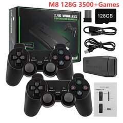 M8/M8 PLUS Videopelikonsoli 4K HD 2.4G langaton ohjain TV Game Stick 20000+Games Retro Handheld Game Player PS1/FC/GBA:lle hinta ja tiedot | Pelikonsolit | hobbyhall.fi