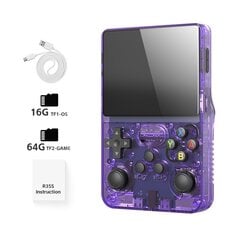 Data Frog R36S Retro Handheld Video Game Console Linux System 3,5 tuuman IPS-näyttö R35S Plus kannettava taskuvideosoitin hinta ja tiedot | Pelikonsolit | hobbyhall.fi