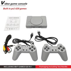 TV-videopelikonsoli PS1, 620 Classic Action Games Double Gamepads Classic Retro hinta ja tiedot | Pelikonsolit | hobbyhall.fi