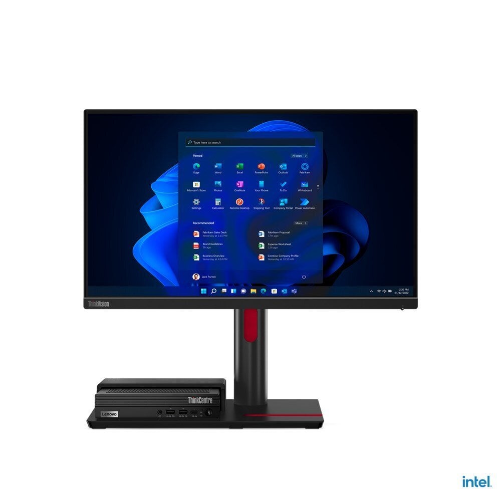 Lenovo ThinkCentre TIO Flex 22i -tietokonenäyttö 54,6 cm (21,5") 1920 x 1080 pikseliä "Full HD" LED Musta hinta ja tiedot | Näytöt | hobbyhall.fi