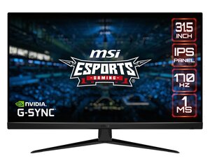 MSI G321Q tietokonenäyttö 80 cm (31,5") 2560 x 1440 pikseliä Wide Quad HD Black hinta ja tiedot | Näytöt | hobbyhall.fi