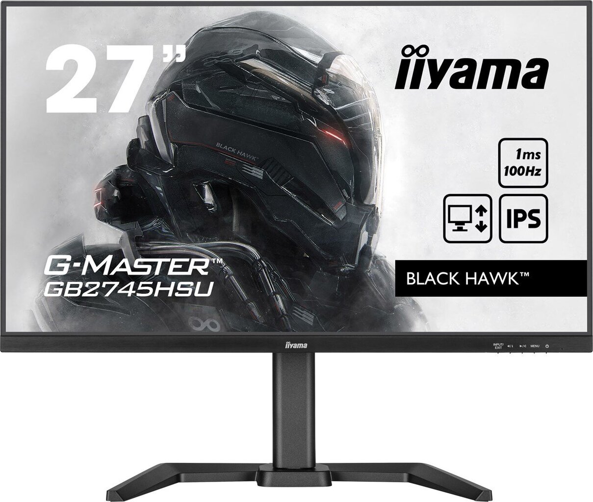 iiyama G-MASTER GB2745HSU-B1 tietokonenäyttö 68,6 cm (27") 1920 x 1080 pikseliä Full HD LED Musta hinta ja tiedot | Näytöt | hobbyhall.fi