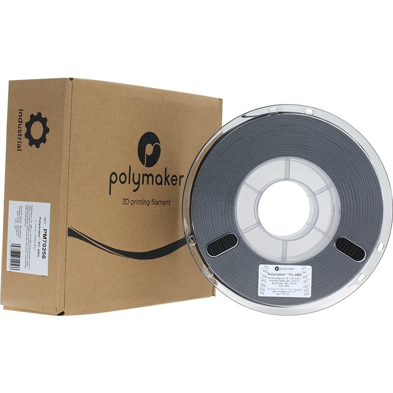 Polymaker PC-ABS - 1kg - 1,75mm - Musta hinta ja tiedot | Älylaitteiden lisätarvikkeet | hobbyhall.fi