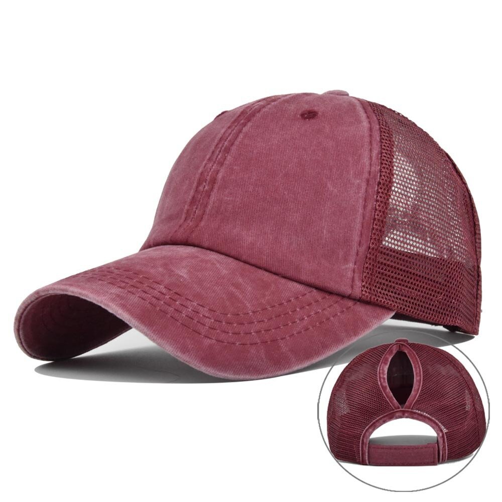 Baseball-lippis säädettävällä hihnalla - rento urheiluhattu miehille ja naisille WineRed hinta ja tiedot | Miesten hatut, huivit ja käsineet | hobbyhall.fi