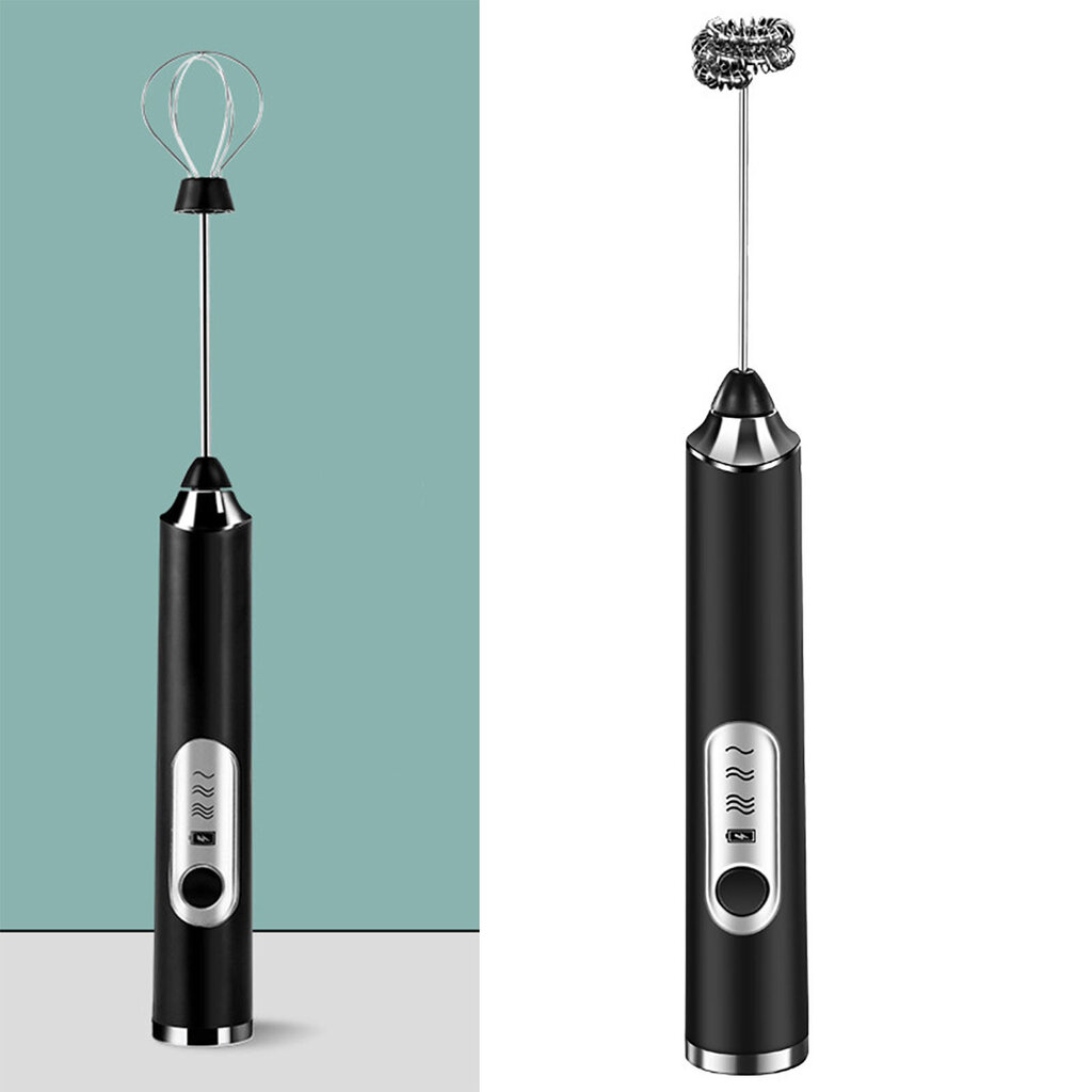 Sähköinen munavaahdotin Monitoiminen johdoton kädessä pidettävä maidonvaahdotin kotitalouksien keittiöön leivontaan kahvin musta hinta ja tiedot | Sähkövatkaimet ja maidonvaahdottimet | hobbyhall.fi