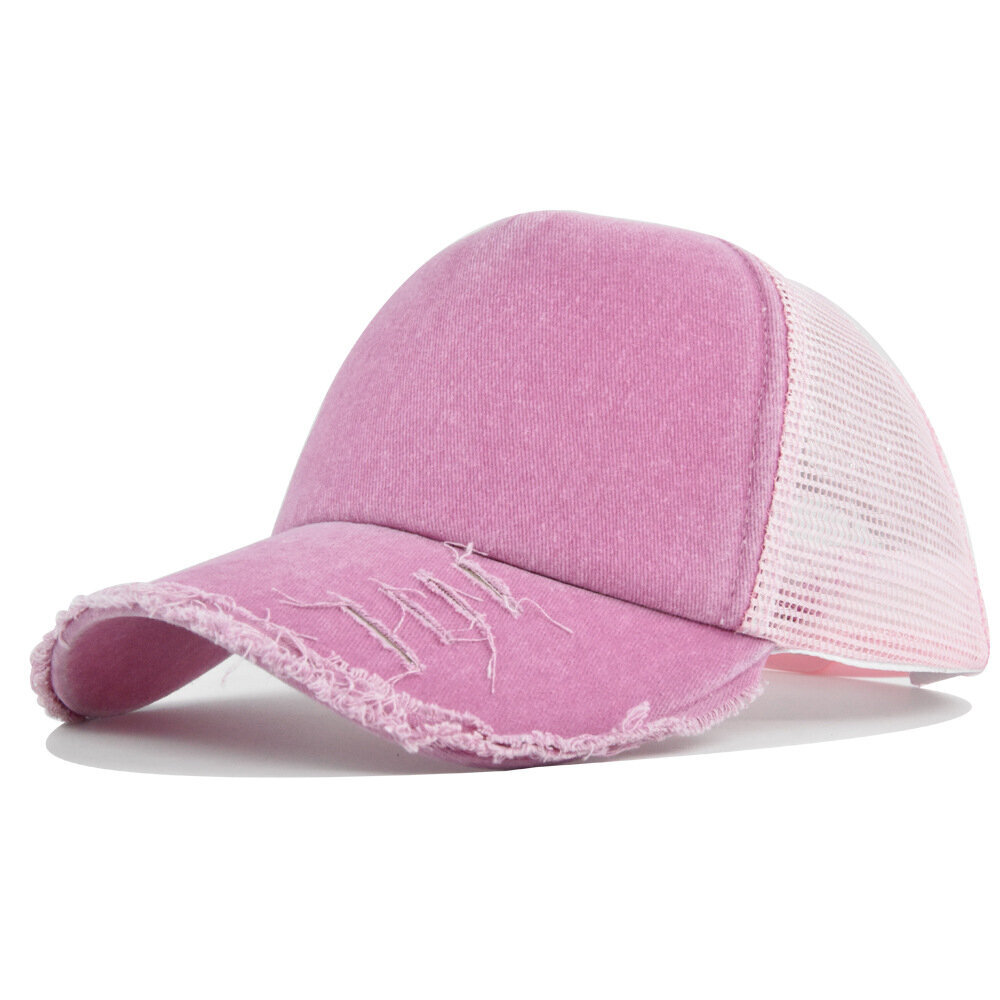 Baseball-lippis säädettävällä hihnalla - rento urheiluhattu miehille ja naisille Peach Pink hinta ja tiedot | Miesten hatut, huivit ja käsineet | hobbyhall.fi