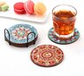 Mandala Diamond Painting Coaster DIY Setti jalustalla, värikäs hinta ja tiedot | Lasit, mukit ja kannut | hobbyhall.fi