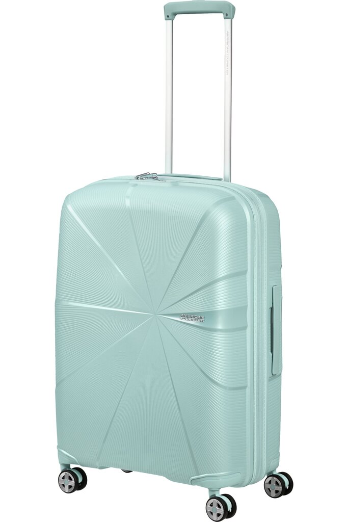 American Tourister Starvibe Metalic Surf Blue M 67 cm, sininen hinta ja tiedot | Matkalaukut ja matkakassit | hobbyhall.fi