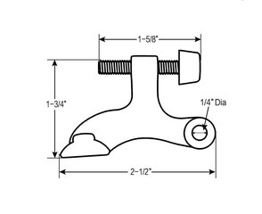 6 Pack säädettävät Heavy Duty -oven pysäyttimet 2,25" x 1,4" mustilla kumipuskurin päillä hinta ja tiedot | Ovimatot | hobbyhall.fi