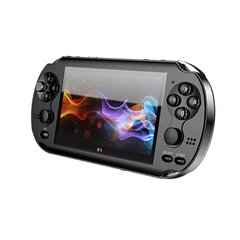 Mini kannettava 4,3 tuuman näyttö videopelikonsolitukikamera PSP 128-bittiselle sisäänrakennettu 10000 Classic Games X1 -peliohjain hinta ja tiedot | Pelikonsolit | hobbyhall.fi