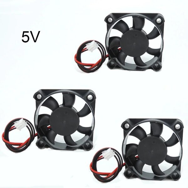 DC 5010 5V/12V/24V Tietokone CPU Cooler Mini Jäähdytystuuletin 50MM Pieni Pakotuuletin 3D-tulostimelle 2 pin 50x50x10mm H2