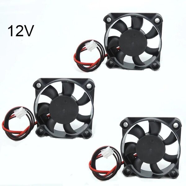 DC 5010 5V/12V/24V Tietokone CPU Cooler Mini Jäähdytystuuletin 50MM Pieni Pakotuuletin 3D-tulostimelle 2 pin 50x50x10mm E1