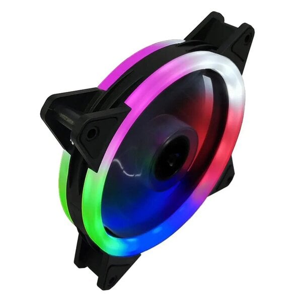 Uusi tietokonekotelo 120mm tuuletin RGB 3PIN värikäs lampun jäähdyttimen jäähdytin Mykistys PC 12V DC ARGB tuuletin rungon tuulettimet prosessorin jäähdytin