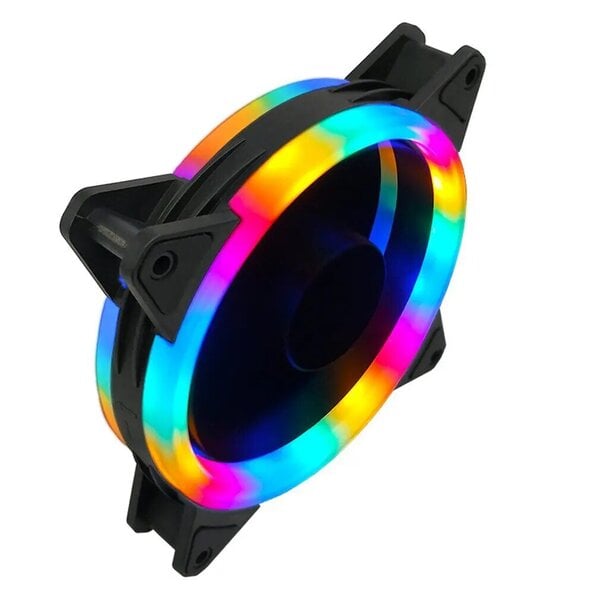 Uusi tietokonekotelo 120mm tuuletin RGB 3PIN värikäs lampun jäähdyttimen jäähdytin Mykistys PC 12V DC ARGB tuuletin rungon tuulettimet prosessorin jäähdytin