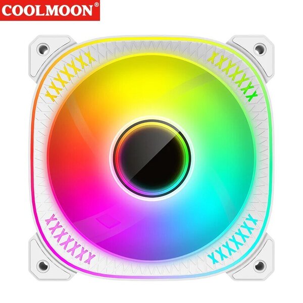 COOLMOON 120mm 5V 3Pin ARGB PC-tietokonekotelon tuulettimen jäähdytysjäähdytin 12V 4PIN PWM hiljainen tuuletin PC-kotelon koteloon CPU-jäähdytin