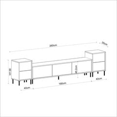 TV-kaappi Asir Imaj, beige hinta ja tiedot | TV-tasot | hobbyhall.fi