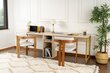 Työpöytä Twin Study Desk, beige hinta ja tiedot | Tietokonepöydät ja työpöydät | hobbyhall.fi