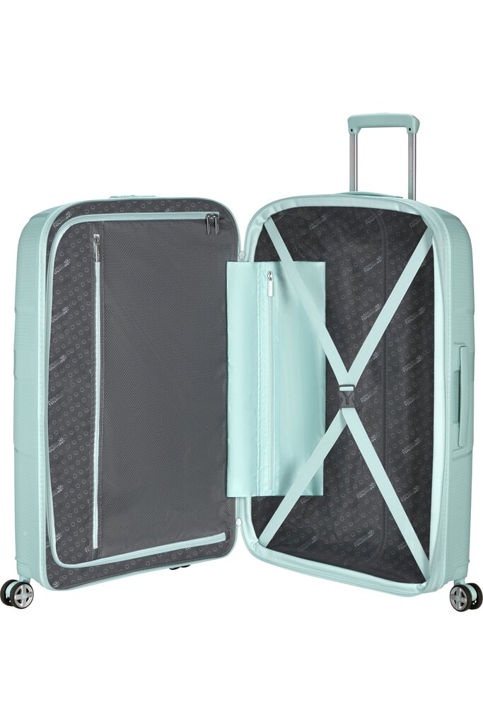 American Tourister Starvibe Spinner Metallic Surf Blue L 77 cm, sininen hinta ja tiedot | Matkalaukut ja matkakassit | hobbyhall.fi