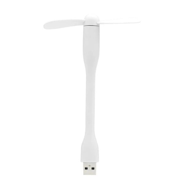 Micro USB 2.0 Creative USB -tuuletin Joustava kannettava minituuletin virtapankkiin, kannettaviin ja tietokoneisiin kesälaitteisiin mustavalkoinen