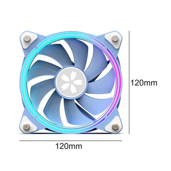 120mm PC Yeston ZEAGINAL ARGB CPU Jäähdytystuuletin 4Pin PWM PC Kotelo Jäähdytyselementti Jäähdyttimen Värillinen Lamppu Mykistetty Viileä RGB-jäähdytys