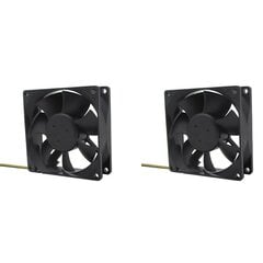 2 x 24 V 80 mm 8 cm jäähdytystuuletin 80 x 80 x 25 mm 8025 PC tietokoneen kotelon tuuletin tee-se-itse-reititin GPU CPU jäähdytystuuletin hinta ja tiedot | Pelikonsolitarvikkeet | hobbyhall.fi