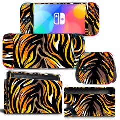 Leopard Skin Cover Tarra Tarra Switch OLED -konsoliin Joy-con Controller Dock Skin Vinyyli Suojakalvo Tarra hinta ja tiedot | Pelikonsolitarvikkeet | hobbyhall.fi