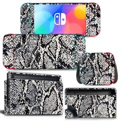 Leopard Skin Cover Tarra Tarra Switch OLED -konsoliin Joy-con Controller Dock Skin Vinyyli Suojakalvo Tarra hinta ja tiedot | Pelikonsolitarvikkeet | hobbyhall.fi