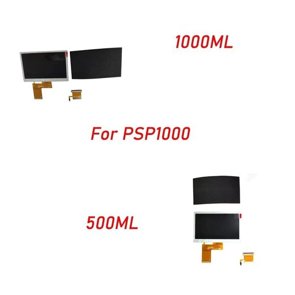 1 sarja 4,3 tuuman LCD-lasinäyttö PlayStation Portable 1000:lle PSP 1000:lle konsoliohjaimen vaihto IPS-lasinäytölle