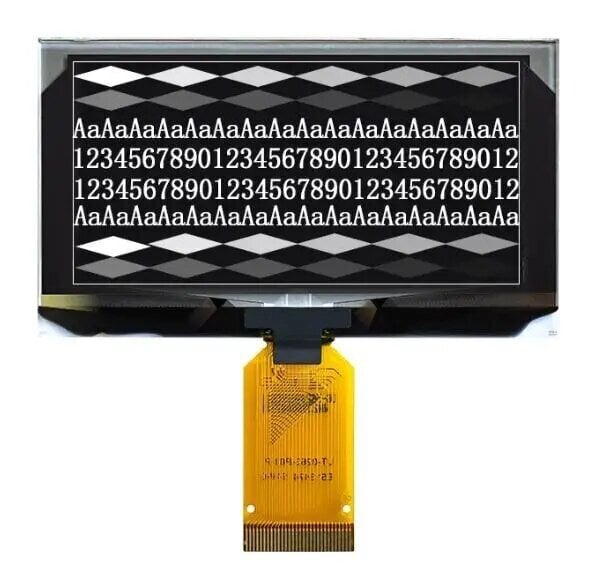 IPS 2,7 tuuman 30PIN valkoinen/keltainen OLED-näyttö SSD1322 SSD1363 Drive IC 256*128 SPI/rinnakkaisliitäntä 16 harmaasävyt