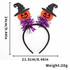 Halloween pääpanta kurpitsa, lepakko, noita, haamu, noidan jalka, Halloween juhla hämähäkinverkko, asu, roolipeli koristelu hinta ja tiedot | Juhlakoristeet | hobbyhall.fi