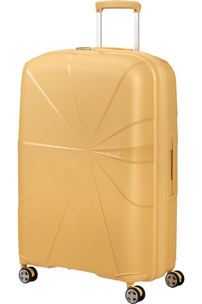 American Tourister Starvibe Spinner Metallic Banana L 77 cm, keltainen hinta ja tiedot | Matkalaukut ja matkakassit | hobbyhall.fi