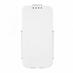 Bugatti BUGFCi9195WH puhelimenkuoret nahka Samsung i9195 Galaxy S4 Mini White (EU Blister) hinta ja tiedot | Puhelimen kuoret ja kotelot | hobbyhall.fi