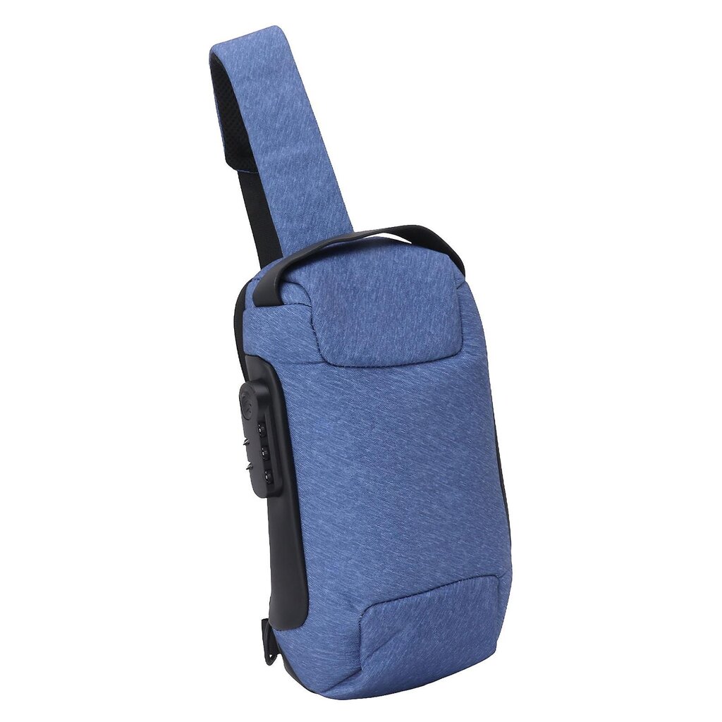 Varkaudenesto Yhdistelmälukko Messenger Bag - Sininen Vedenpitävä Naarmuuntumaton Pieni EDC Minimalistinen Sling Bag Rinta Olkareppu hinta ja tiedot | Naisten käsilaukut | hobbyhall.fi