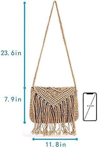 Tassel Olkalaukku Naisten Olkalaukku Straw Beach Bag hinta ja tiedot | Naisten käsilaukut | hobbyhall.fi