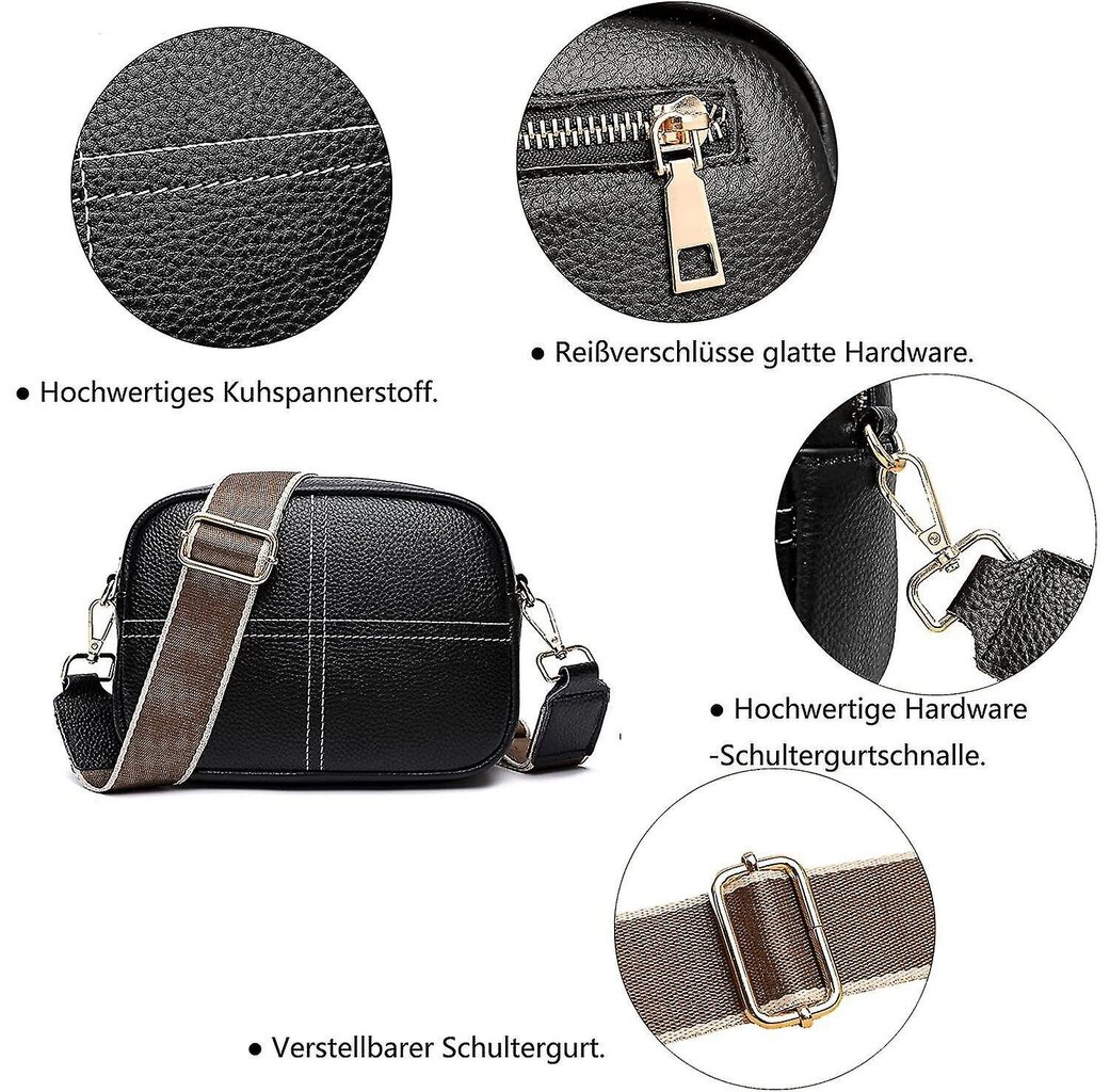 Olkalaukku Crossbody Laukku Naisten Leveä hihna Olkalaukku Naisten Moderni hinta ja tiedot | Naisten laukut | hobbyhall.fi