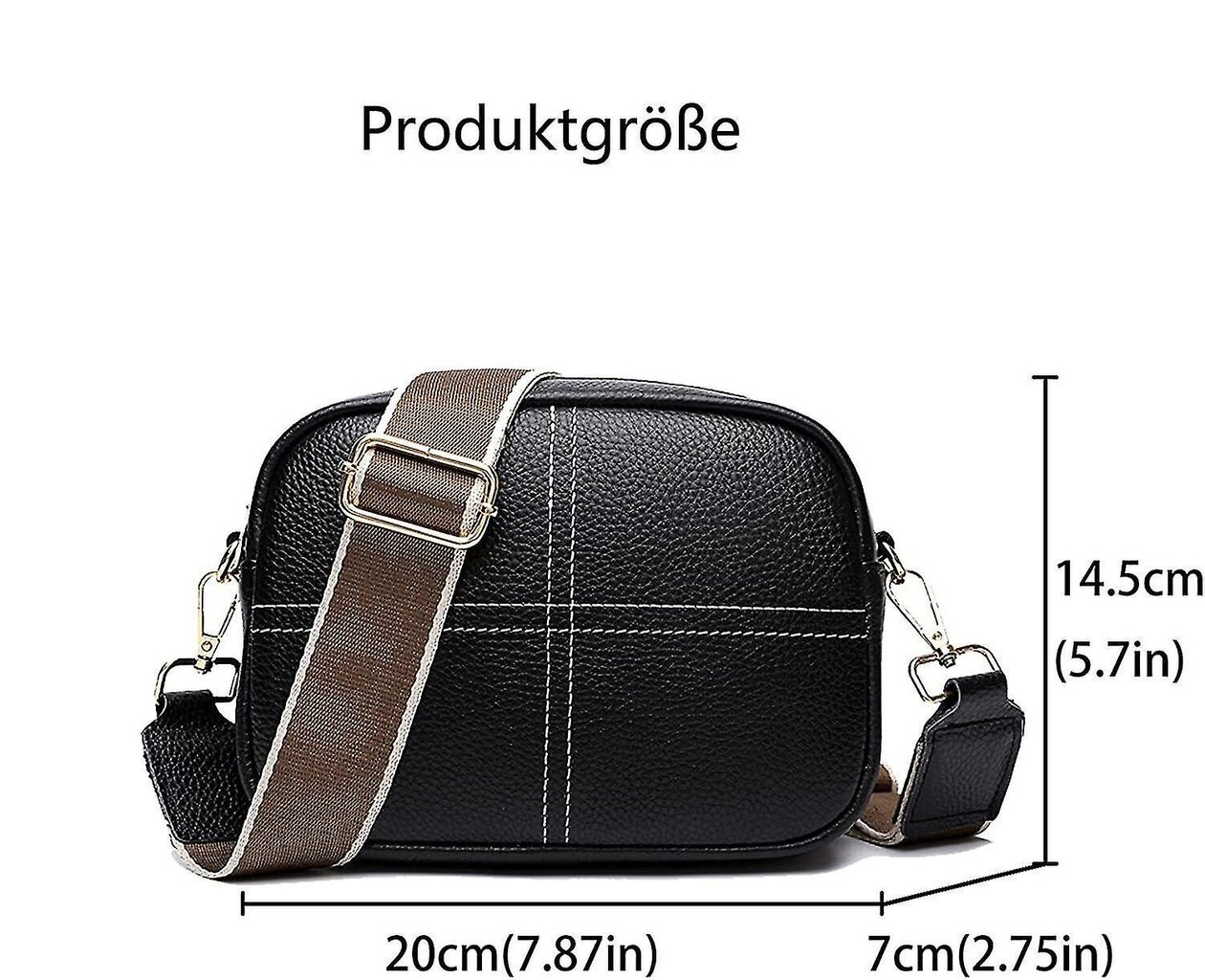 Olkalaukku Crossbody Laukku Naisten Leveä hihna Olkalaukku Naisten Moderni hinta ja tiedot | Naisten laukut | hobbyhall.fi