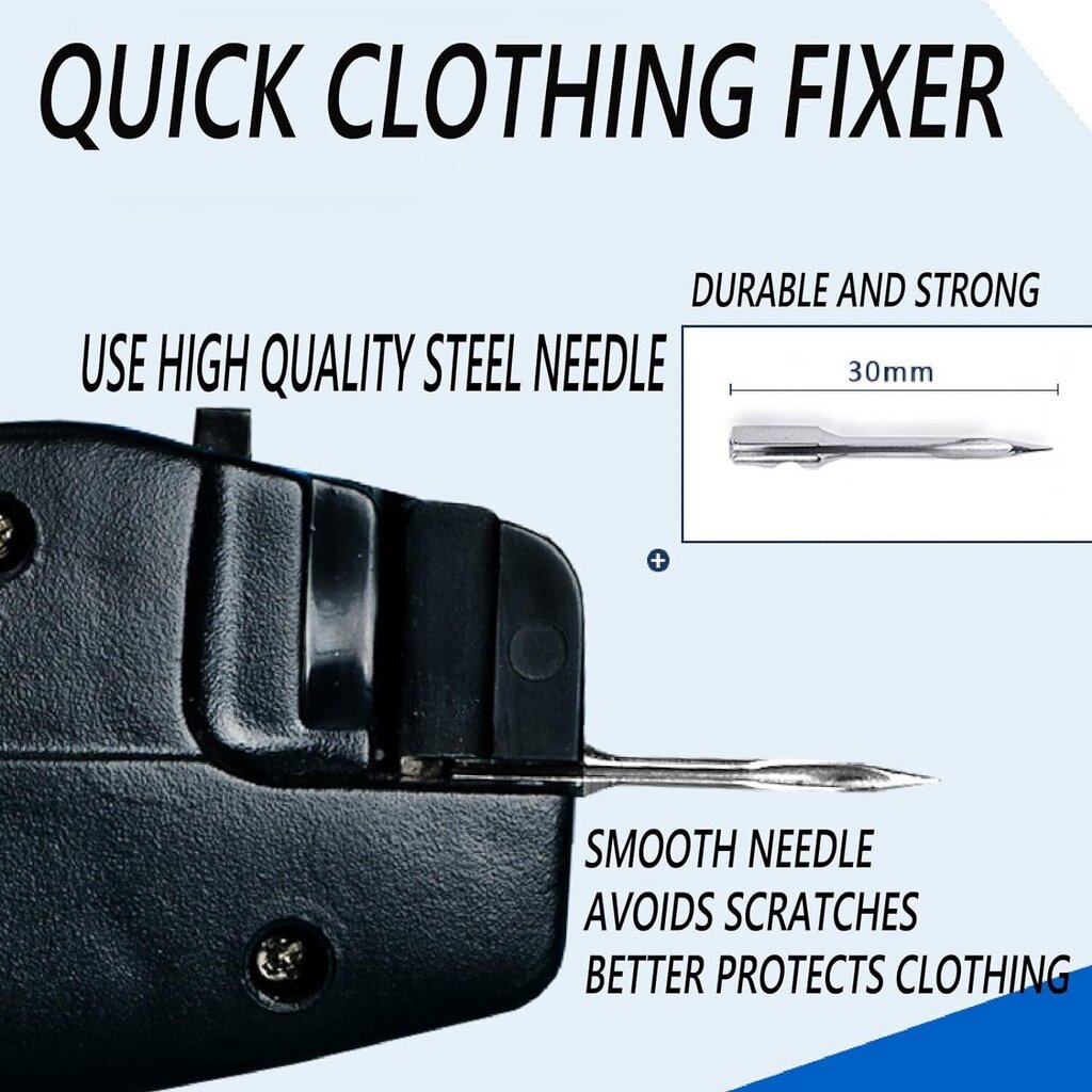 Speedy Clothing Fixer, Quick Stitch -ompelupistooli vaatteiden matalien pääntimien, tiukkojen saumojen kiinnittämiseen hinta ja tiedot | Jalkineiden ja vaatteiden hoitotuotteet | hobbyhall.fi