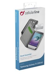 Samsung Galaxy J1(2016) case BOOK ESSEN by Cellular black hinta ja tiedot | Puhelimen kuoret ja kotelot | hobbyhall.fi