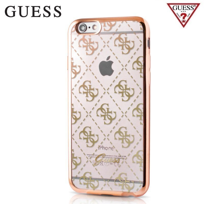 Guess GUHCP6TR4GG 4G Design Silicone Ultra Thin Takakuori Apple iPhone 6 / 6S:lle hinta ja tiedot | Puhelimen kuoret ja kotelot | hobbyhall.fi