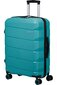 American Tourister keskikokoinen matkalaukku Air Move Spinner Teal 66/24, sininen hinta ja tiedot | Matkalaukut ja matkakassit | hobbyhall.fi