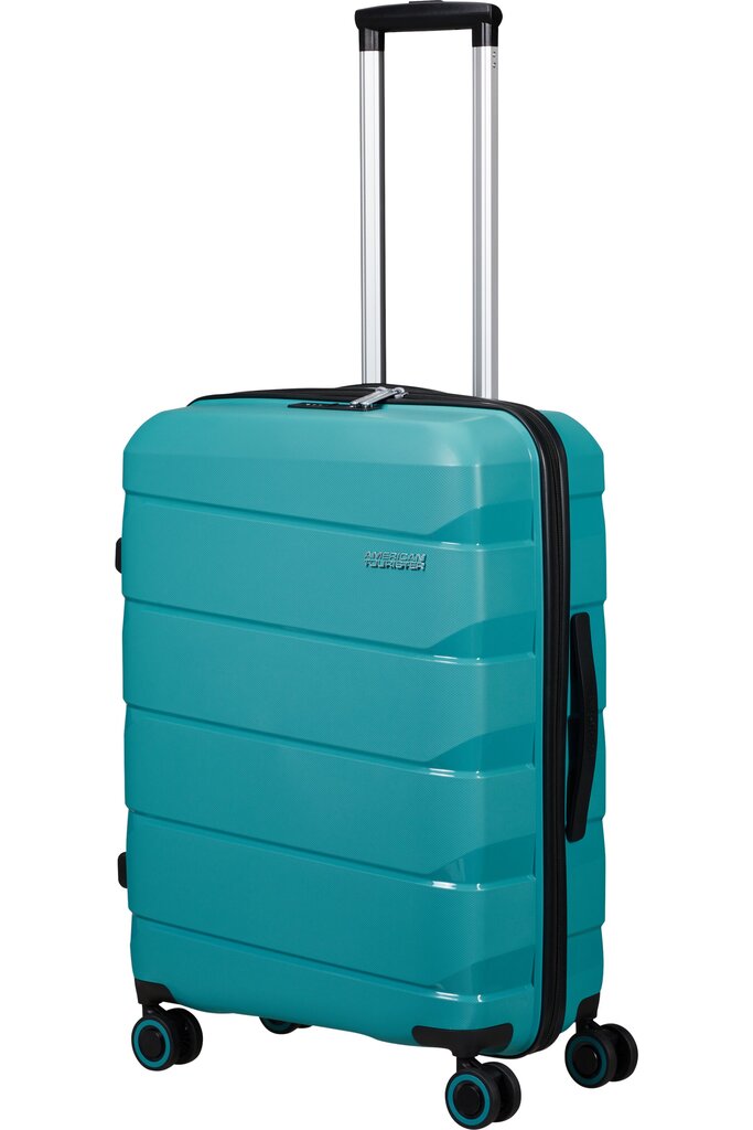 American Tourister keskikokoinen matkalaukku Air Move Spinner Teal 66/24, sininen hinta ja tiedot | Matkalaukut ja matkakassit | hobbyhall.fi